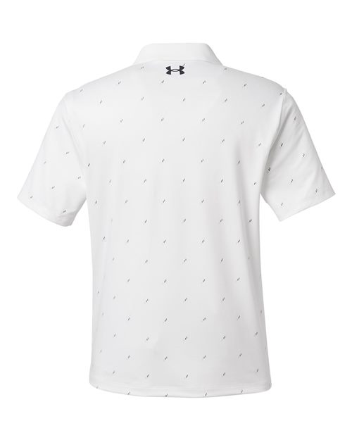 Men's 3.0 Printed Performance Polo - White/ Black Back