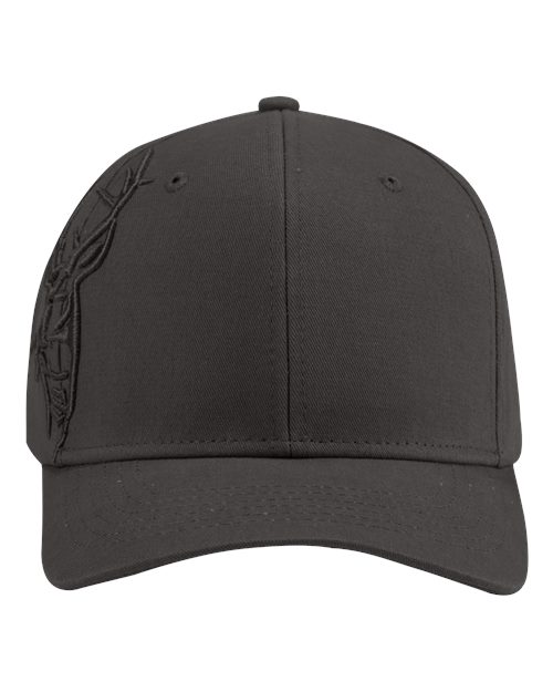 3D Buck Pro Cap - Charcoal Front