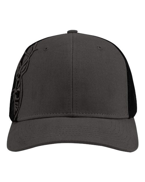 3D Buck Pro Cap - Charcoal Mesh Front