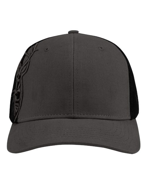 DRI DUCK 3D Buck Pro Cap - Charcoal Mesh Front