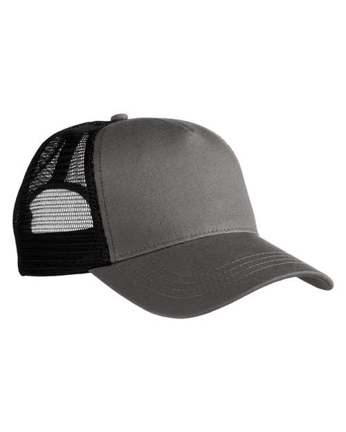 Eco Trucker Cap - Charcoal/ Black Front