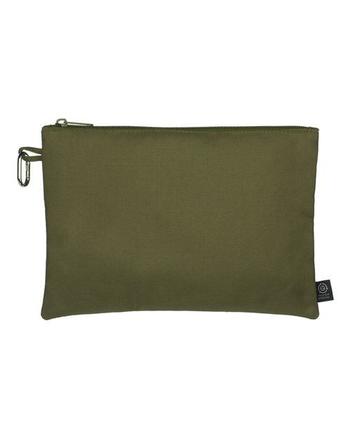 Grove Go-Go Pouch With Carabiner - Olive Front