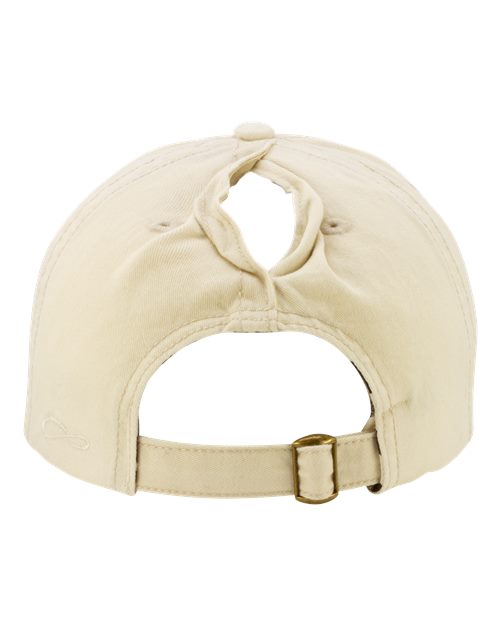 Women's Pigment-Dyed with Fashion Undervisor Cap - Vanilla/ Longhorn Back