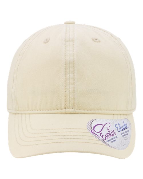 Women's Pigment-Dyed with Fashion Undervisor Cap - Vanilla/ Longhorn Front