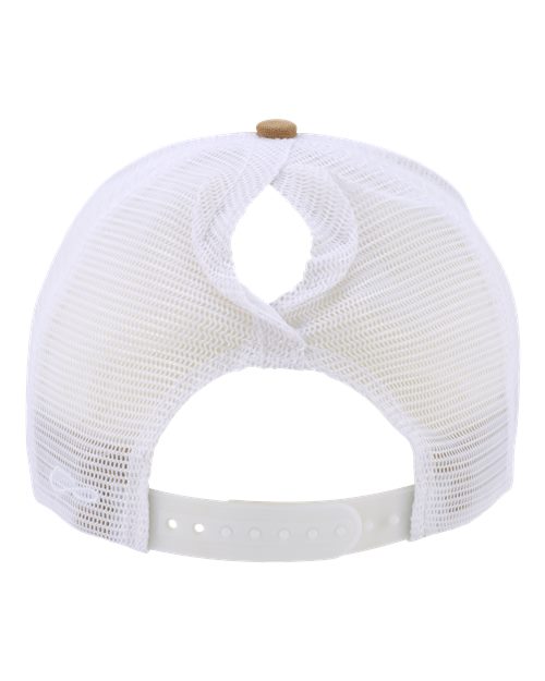 Women's Modern Trucker Cap - Caramel/ White Back