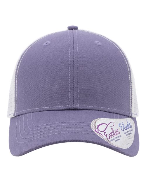 Women's Modern Trucker Cap - Violet/ White Front