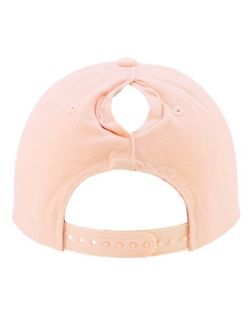 Women's Five-Panel Rope Cap - Pink Sorbet/ Floral Back