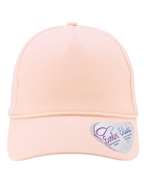 Women's Five-Panel Rope Cap - Pink Sorbet/ Floral Front