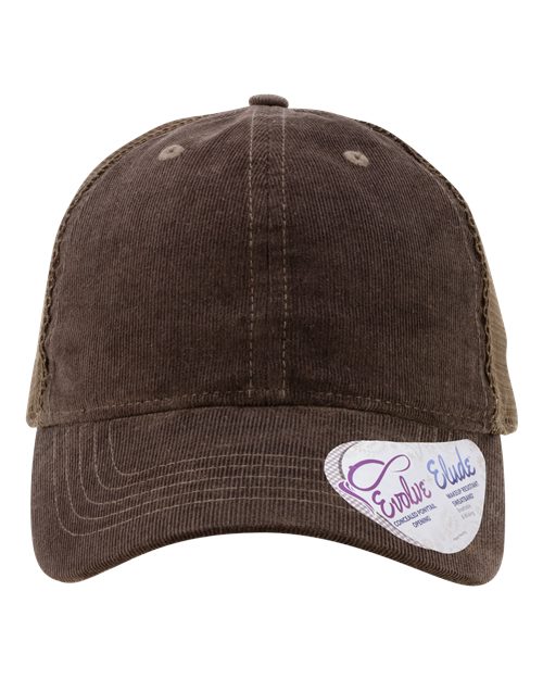 Women's Corduroy Cap - Chocolate/ Tonal Fawn/ Chocolate Front