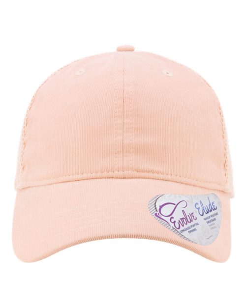 Women's Corduroy Cap - Pink Sorbet/ Floral/ Pink Sorbet Front