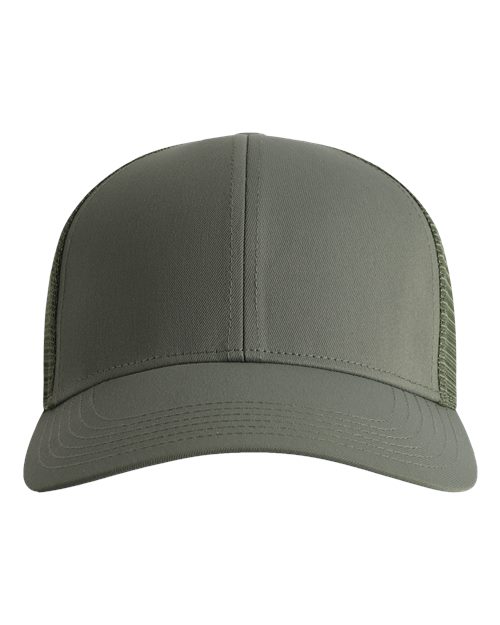 The Whitaker Mesh Cap - Meadow Green Front