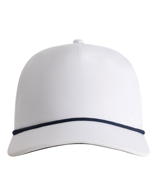 The Harrison Cap - White/ Navy Front