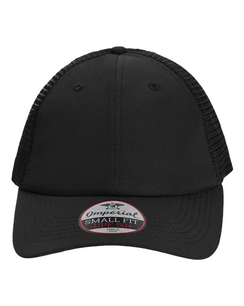 The Hinsen Mesh Back Cap - Black Front