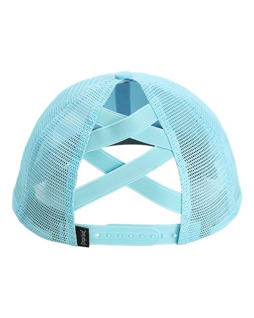 The Hinsen Mesh Back Cap - Light Blue Back