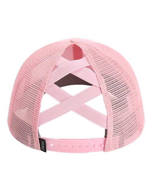 The Hinsen Mesh Back Cap - Light Pink Back