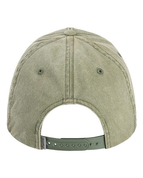 The Gambit Cap - Olive Green Back