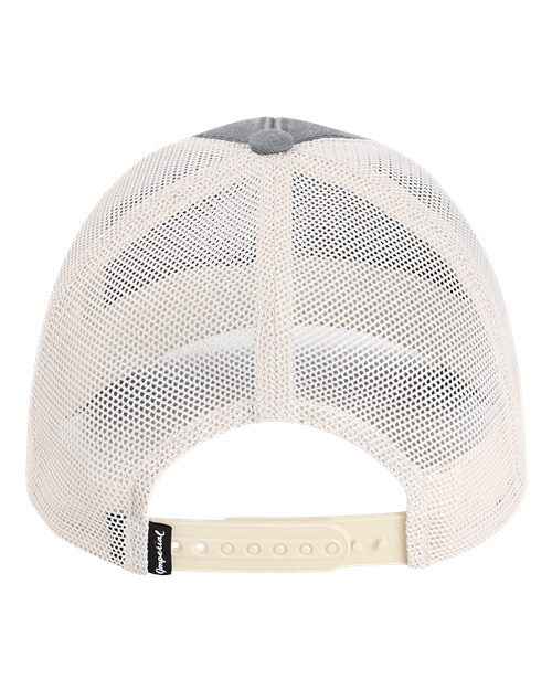 The Gambit Mesh Back Cap - Charcoal/ Stone Back