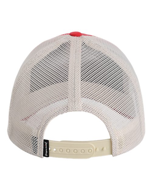 The Gambit Mesh Back Cap - Nantucket Red/ Stone Back