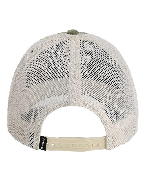 The Gambit Mesh Back Cap - Olive Green/ Stone Back
