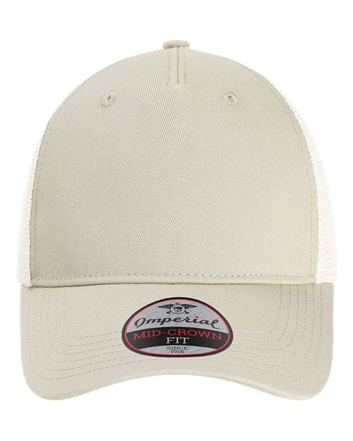 Imperial The Gambit Mesh Back Cap - Stone Khaki/ Stone Front