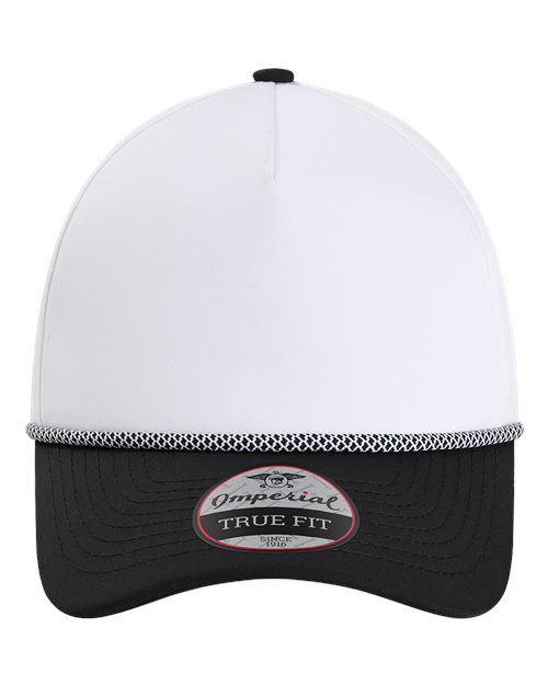 The Wrightson Cap - White/ Black/ Black/ White Front