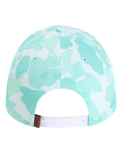 The Outtasite Cap - Frog Skin Camo Aqua Back