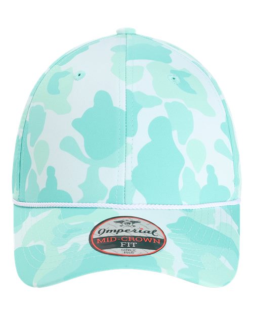 The Outtasite Cap - Frog Skin Camo Aqua Front