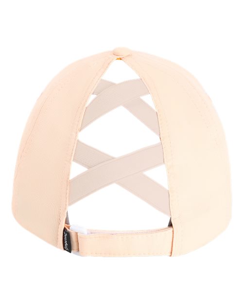 The Hinsen Performance Ponytail Cap - Peach Back