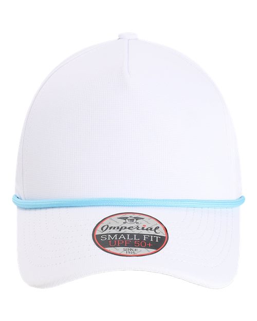 The Corral Cap - White/ Light Blue Front