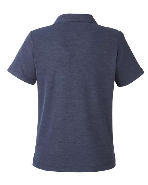 Women's Fusion ChromaSoft™ Pique Polo - Classic Navy Heather Back