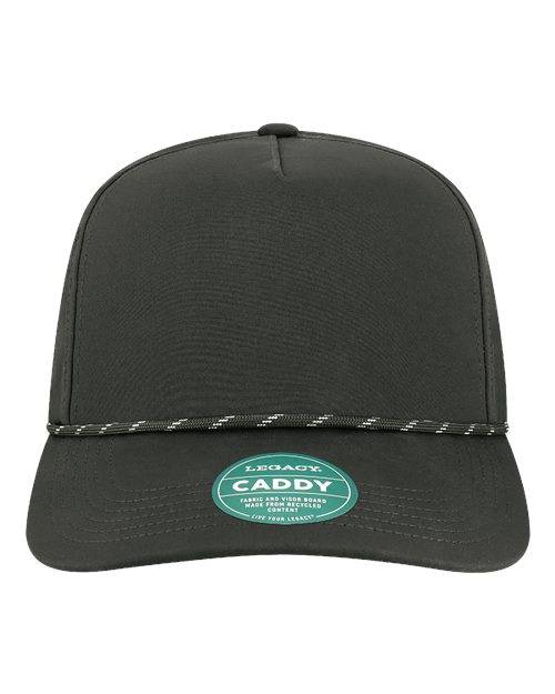 The Caddy Rope Adjustable Cap - Black Front