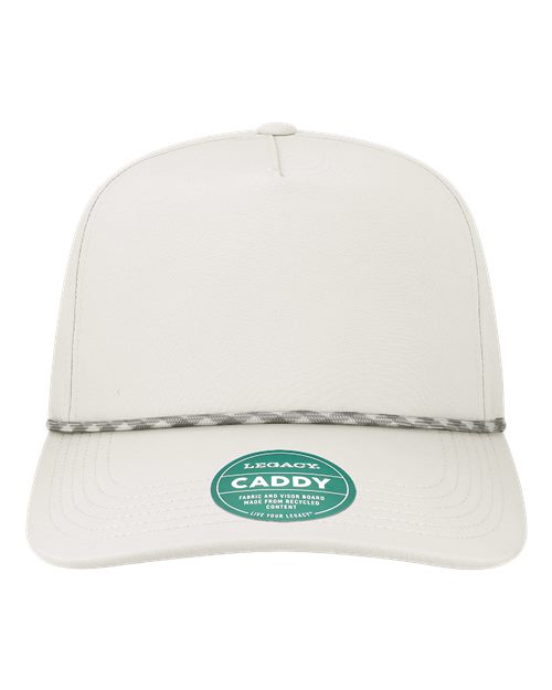 The Caddy Rope Adjustable Cap - White Front