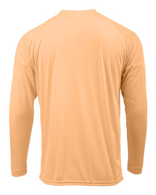 Youth Long Islander Performance Long Sleeve T-Shirt - Coral Back