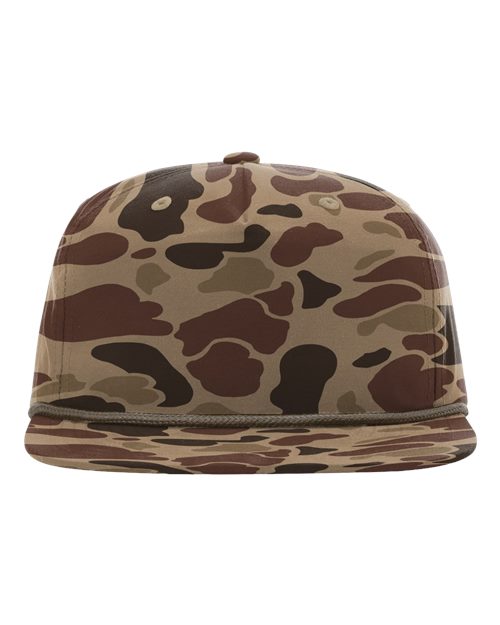 Printed Umpqua Gramps Cap - Bark Duck Camo/ Brown Front