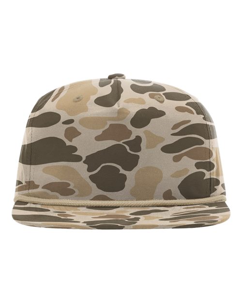 Printed Umpqua Gramps Cap - Harvest Duck Camo/ Light Brown Front
