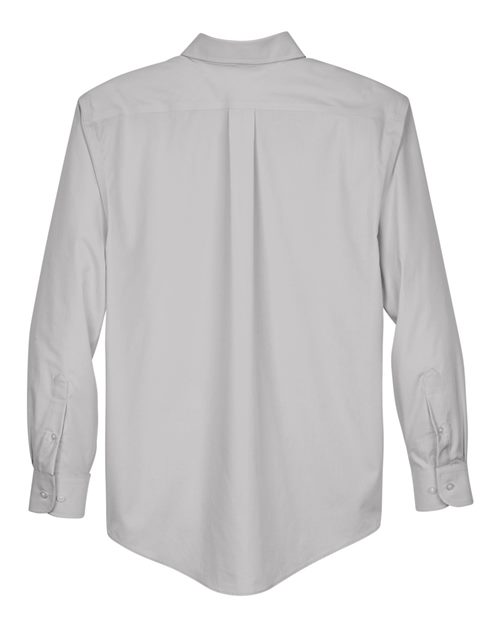 Men's Crown Collection® Broadcloth Woven Dress Shirt - Silver Back