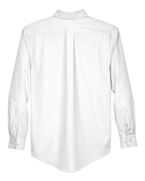 Men's Crown Collection® Broadcloth Woven Dress Shirt - White Back