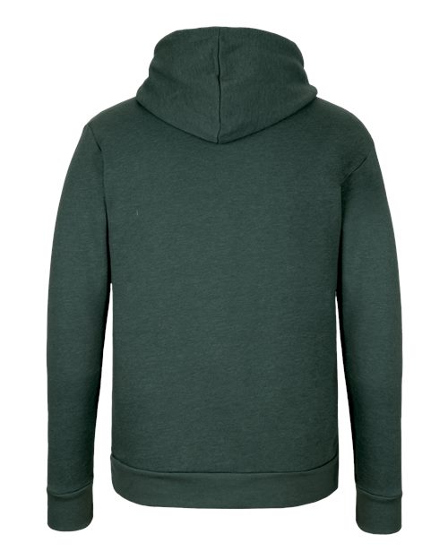 Unisex Malibu Hoodie Sweatshirt - Heather Forest Green Back