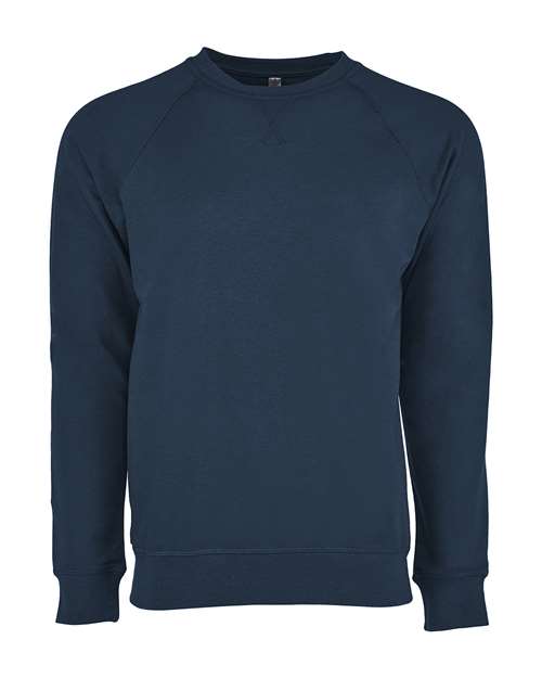 Unisex Laguna Raglan Crewneck Sweatshirt - Cool Blue Front