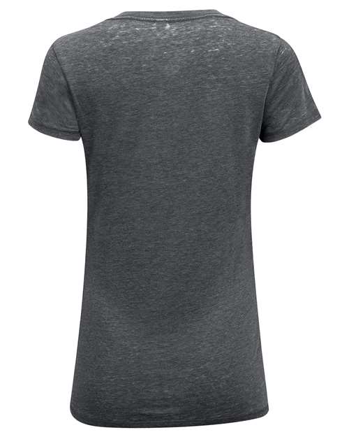 Women's Vintage Dye V-Neck T-Shirt - Vintage Charcoal Back