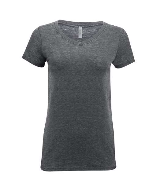 Women's Vintage Dye V-Neck T-Shirt - Vintage Charcoal Front