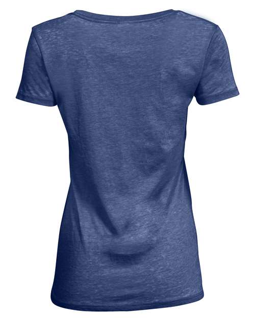 Women's Vintage Dye V-Neck T-Shirt - Vintage Navy Back