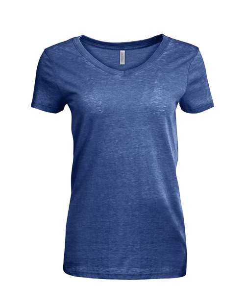 Women's Vintage Dye V-Neck T-Shirt - Vintage Navy Front