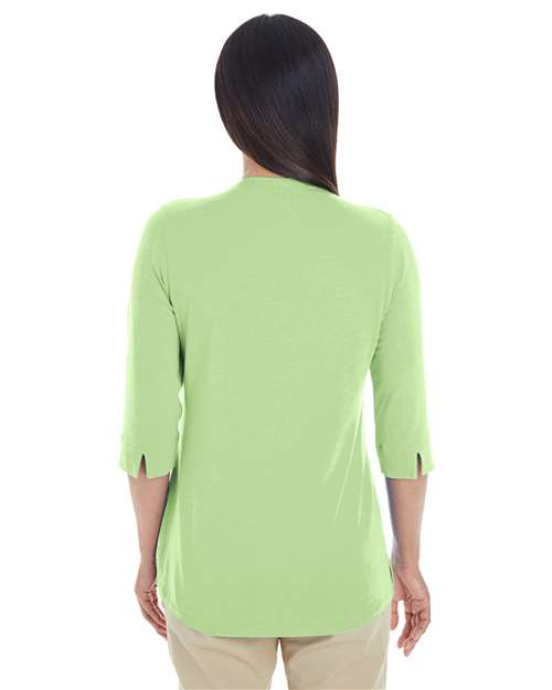 Women's Perfect Fit™ Tailored Open Neckline Top - Lime Back