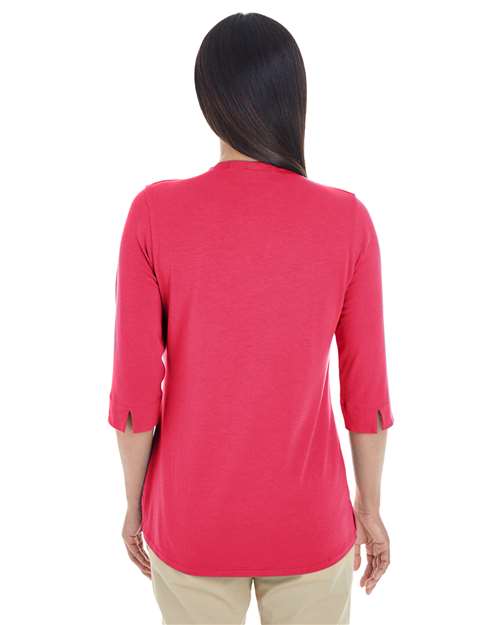 Women's Perfect Fit™ Tailored Open Neckline Top - Red Back