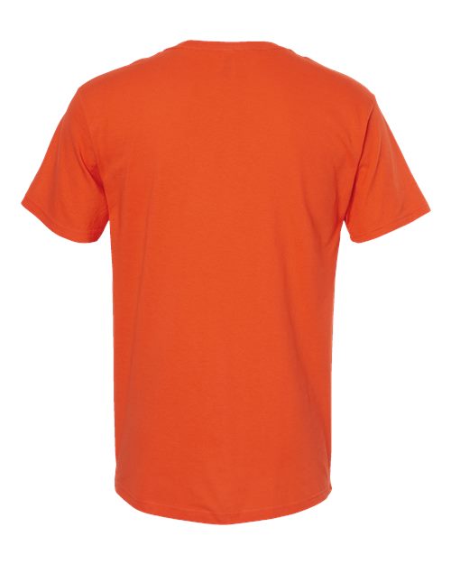 Men's Gold Soft Touch T-Shirt - Burnt Orange Back