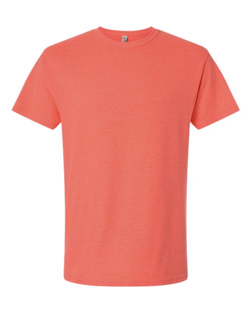 Men's Gold Soft Touch T-Shirt - Heather Coral Front