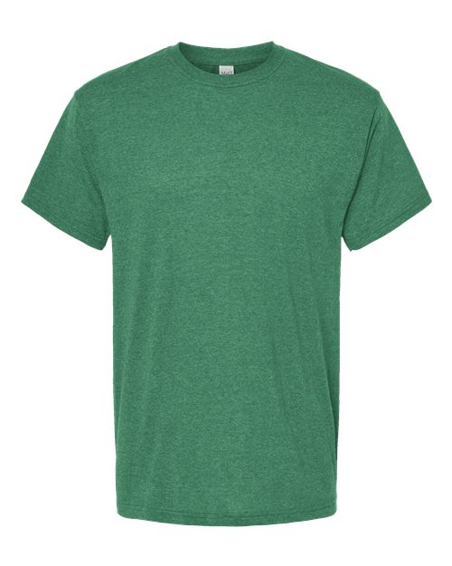 Men's Gold Soft Touch T-Shirt - Heather Kelly Green Front