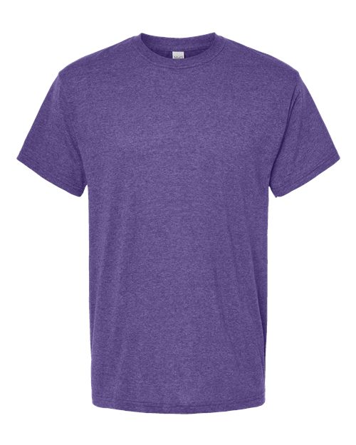 Men's Gold Soft Touch T-Shirt - Heather Purple Front