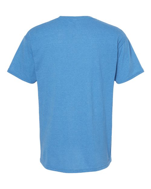 Men's Gold Soft Touch T-Shirt - Heather Turquoise Back